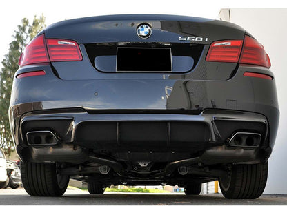 Rear diffuser DPT V-2 (for M-Performance, gloss black) for BMW 5 series F-10/11/07 2010-2016 - image 1