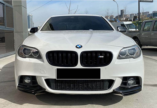 DPT Flap front bumper cover (for M-Performance, gloss black) for BMW 5 series F-10/11/07 2010-2016 - Reelken Auto
