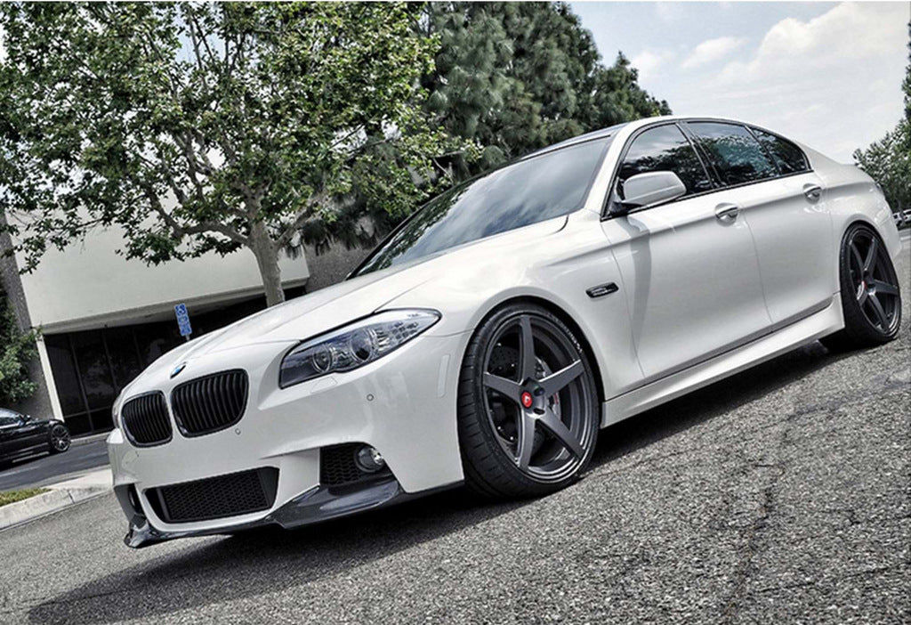 Front bumper cover DPT Lip V-3 (For M-Performance, gloss black) for BMW 5 series F-10/11/07 2010-2016 - image 3