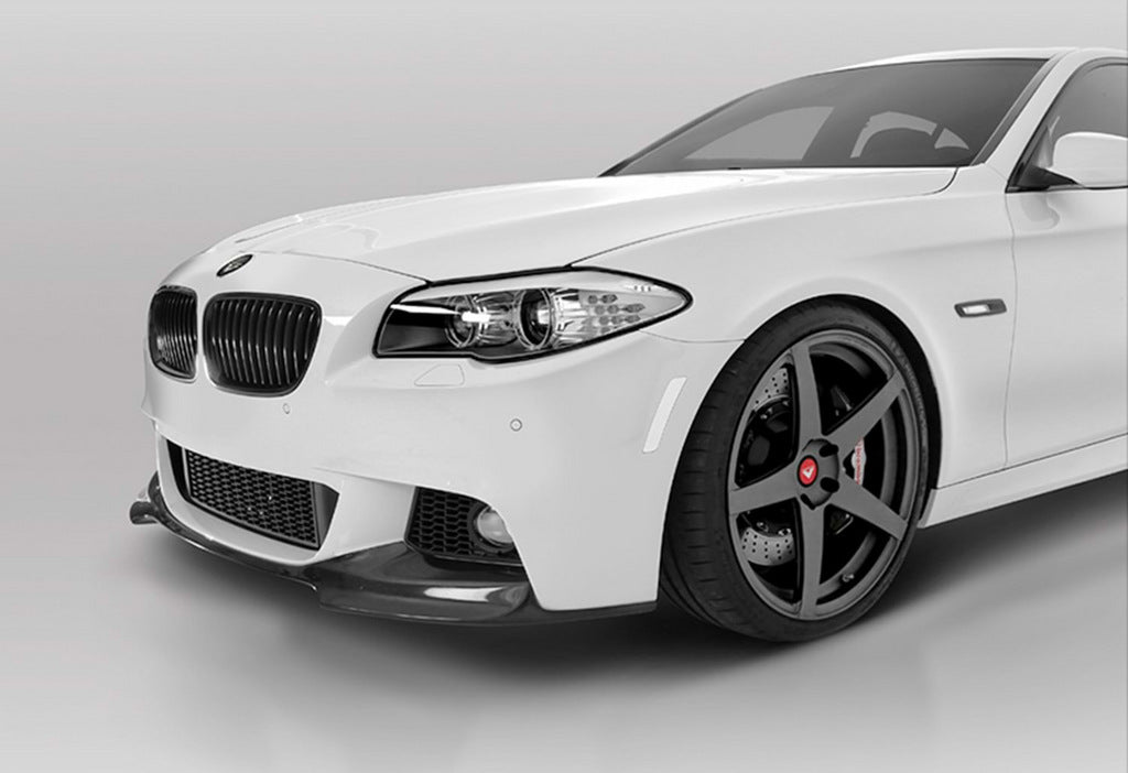 Front bumper cover DPT Lip V-3 (For M-Performance, gloss black) for BMW 5 series F-10/11/07 2010-2016 - image 1