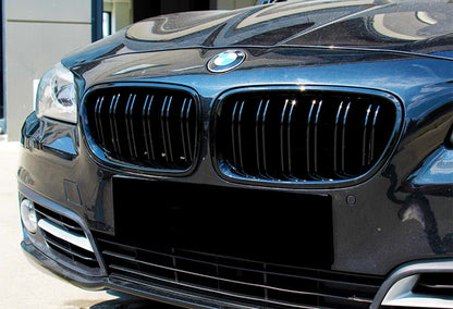 Kidneys M-Look DPT (Gloss Black) for BMW 5 Series F-10/11/07 2010-2016 - image 1