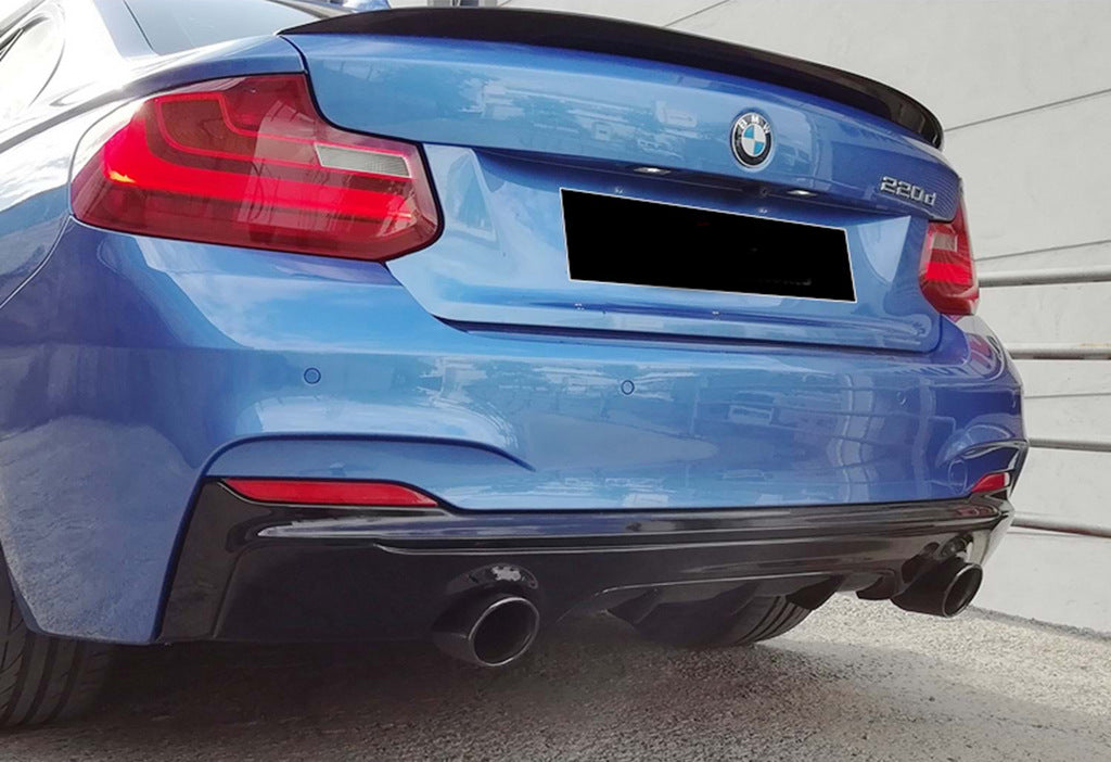 Rear Diffuser DPT (Gloss Black) for BMW 2 Series F22/F23 2014-2021 - image 4