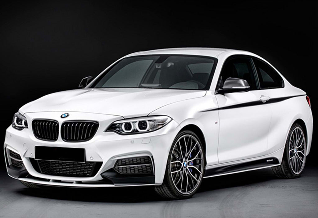 Front Lip DPT V-2 (For M Performance, Gloss Black) for BMW 2 Series F22/F23 2014-2021 - image 1