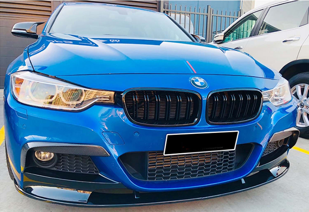Front Lip Spoiler DPT (for M Performance, Gloss Black) for BMW 3 Series F30/F31 2012-2019 - image 2