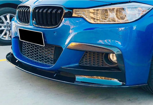 Front Lip Spoiler DPT (for M Performance, Gloss Black) for BMW 3 Series F30/F31 2012-2019 - image 1