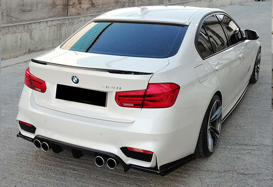 Rear diffuser DPT V-1 (for M3, gloss black) for BMW 3 series F-30/31/34 2012-2019 - image 2