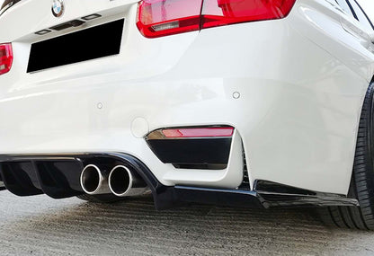 Rear Diffuser DPT V-1 (for M3, Gloss Black) for BMW 3 Series F30/F31 2012-2019 - image 6