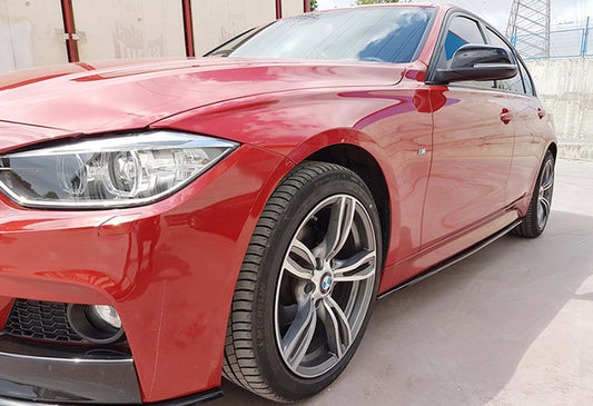 Side Skirt Extensions DPT V-3 (for M-Sport side skirts, Gloss Black) for BMW 3 Series F30/F31 2012-2019 - image 2