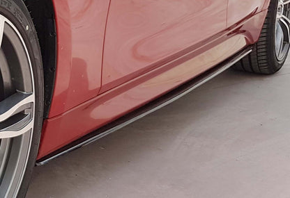 Side Skirt Extensions DPT V-3 (for M-Sport side skirts, Gloss Black) for BMW 3 Series F30/F31 2012-2019 - image 1