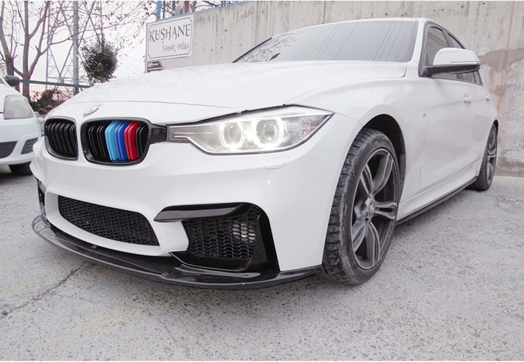 Front Bumper Lip DPT V-1 (For M4, Gloss Black) for BMW 4 Series F-32 2012-2020 - image 6