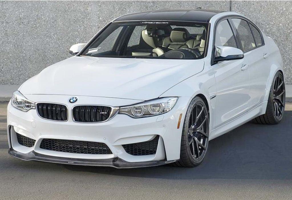 Front Bumper Lip DPT V-2 (For M4, Gloss Black) for BMW 4 Series F32/F33/F36 2012-2020 - image 5