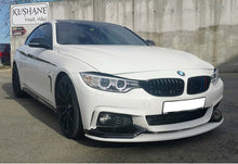 Front Bumper Lip DPT Flap V-3 (for M-Sport, Gloss Black) for BMW 4 Series F-32 2012-2020 - image 1