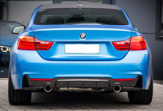 Rear Diffuser DPT V-1 (for M-Performance, Gloss Black) for BMW 4 Series F-32 2012-2020 - image 1