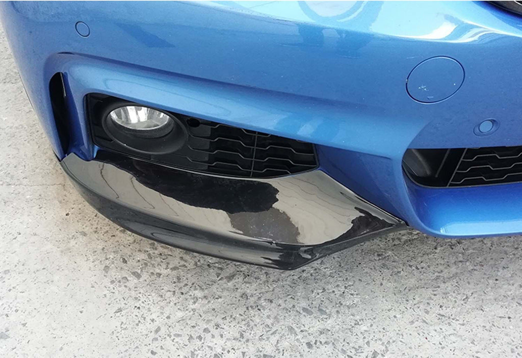 Front Bumper Lip DPT Flap V-1 (for M-Technic, Gloss Black) for BMW 4 Series F32/F33/F36 2012-2020 - image 6
