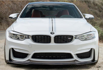 Front Lip DPT V-4 (For M4, Gloss Black) for BMW 4 Series F32/F33/F36 2012-2020 - image 2