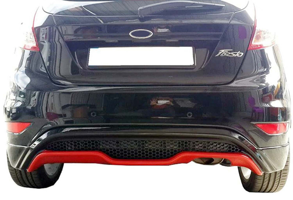 Rear Diffuser DPT V-3 (HB, Gloss Black) for Ford Fiesta 2008-2017 - image 1