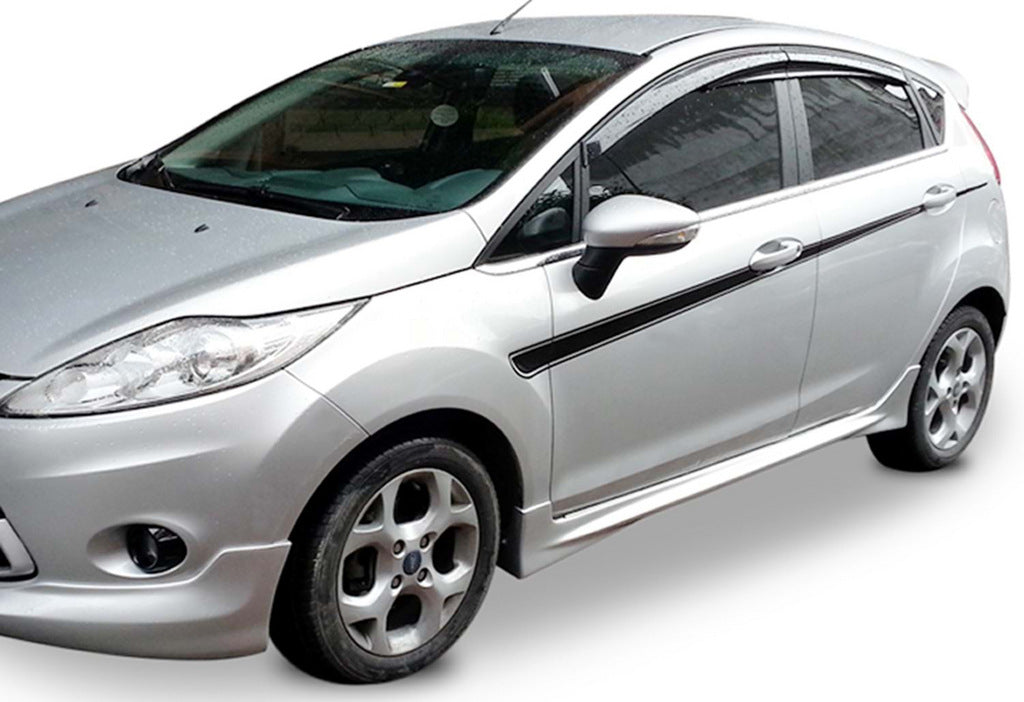 Side Skirts DPT V-2 (HB, Gloss Black) for Ford Fiesta 2008-2017 - image 2