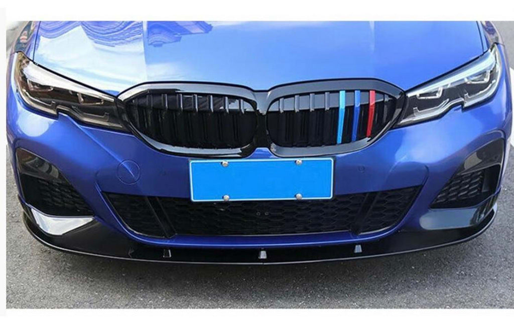 Front Lip DPT V-2 (For M Technic, Gloss Black) for BMW 3 Series G20/G21 2018- - image 2