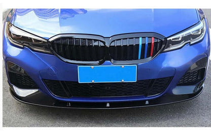 Front Lip DPT V-2 (For M Technic, Gloss Black) for BMW 3 Series G20/G21 2018- - image 2