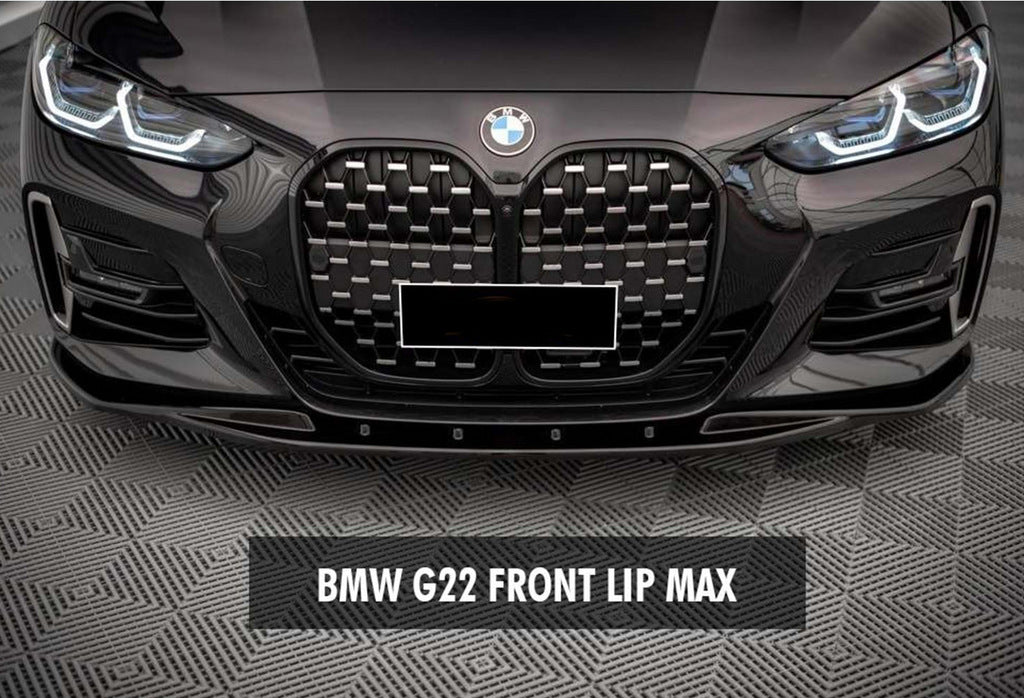 Front Lip DPT V-1 (for G22/G23, gloss black) for BMW 4 series G22/23/26 2020- - image 1