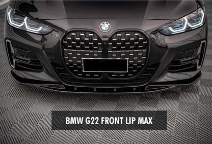 Front Lip DPT V-1 (for G22/G23, Gloss Black) for BMW 4 Series G22/23/26 2020- - image 1
