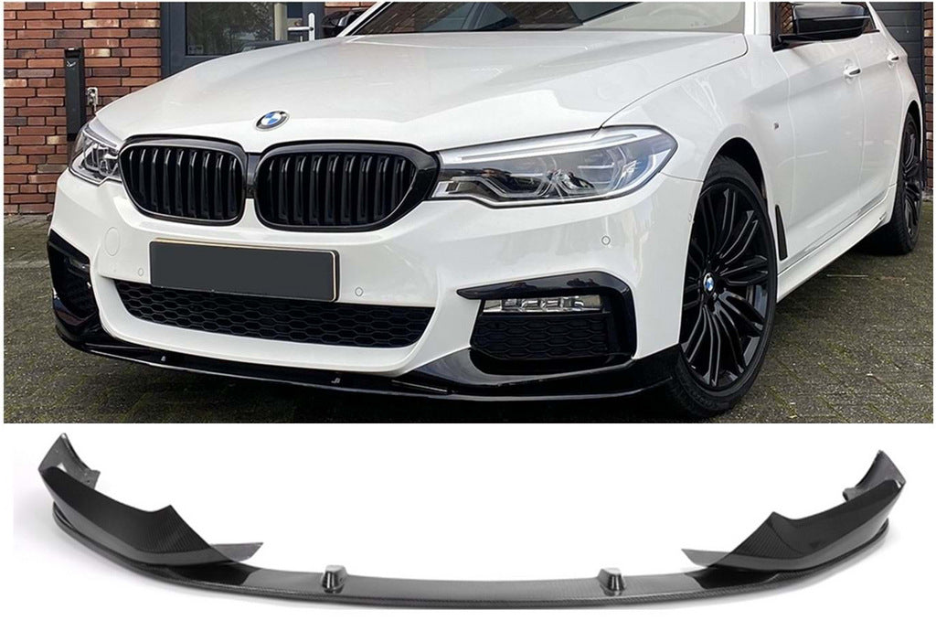 Front Bumper Lip DPT V2 for M-Performance 2017-2020, Gloss Black for BMW 5 Series G30/31 2017-2023 - image 1