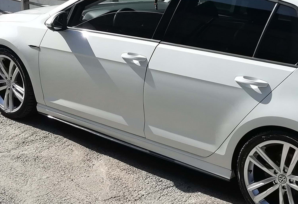 Side Skirts DPT V-2 (Gloss Black) for Volkswagen Golf 7/E-Golf 2012-2020 - image 1