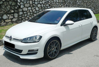 Front Lip DPT V-5 (for OEM bumper, 2012-2017, Gloss Black) for Volkswagen Golf 7/E-Golf 2012-2020 - image 2