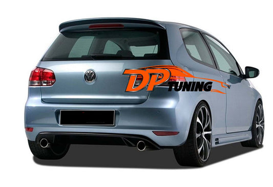 Rear Diffuser DPT V-1 (for Base, Gloss Black) for Volkswagen Golf 6 2008-2014 - image 1