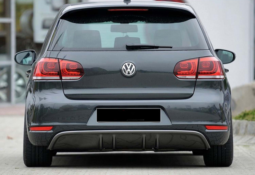 Rear Diffuser DPT V-3 (Gloss Black) for Volkswagen Golf 6 2008-2014 - image 1