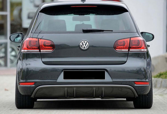 Rear Diffuser DPT V-3 (Gloss Black) for Volkswagen Golf 6 2008-2014 - image 1