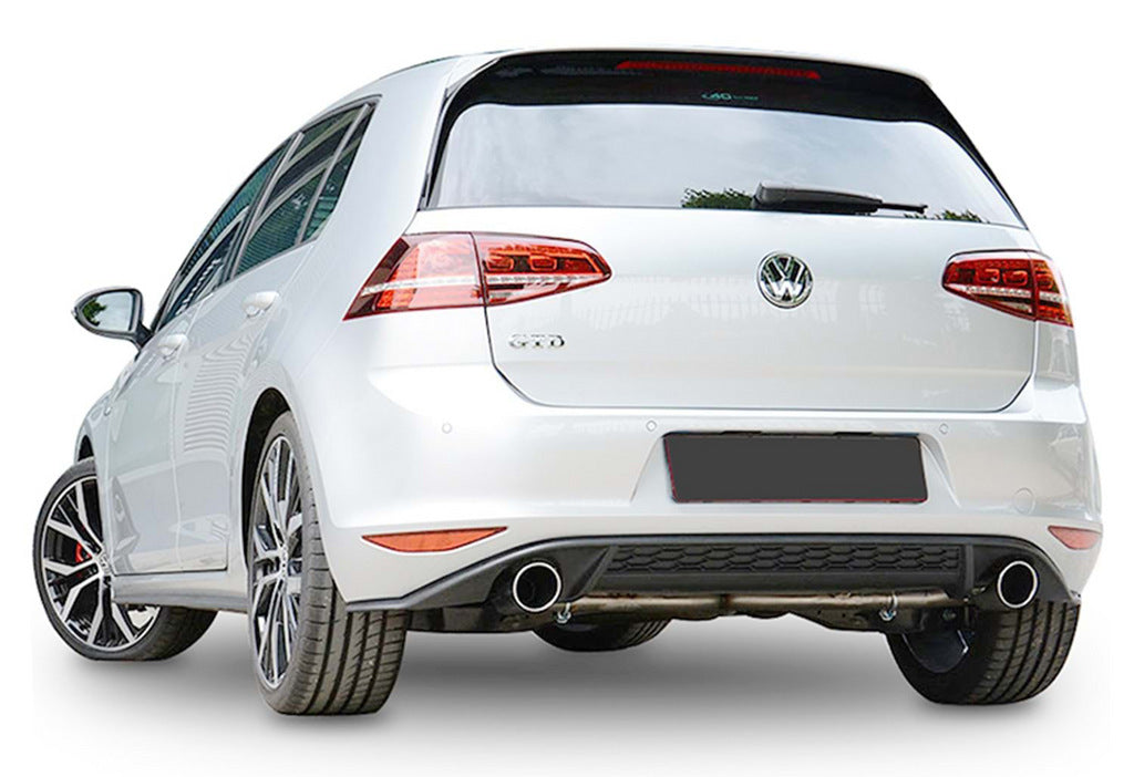 Rear diffuser DPT V-2 (for GTI, 2012-2017, gloss black) for Volkswagen Golf 7/E-Golf - image 2