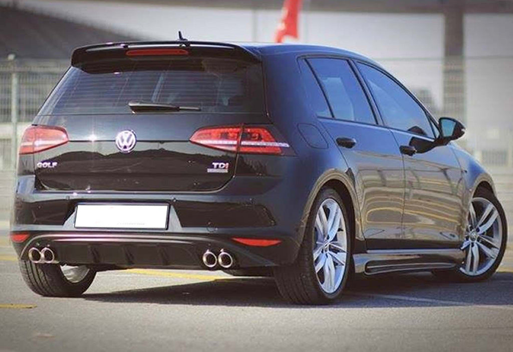 Rear Diffuser DPT V-6 (2012-2017, Gloss Black) for Volkswagen Golf 7/E-Golf 2012-2020 - image 3