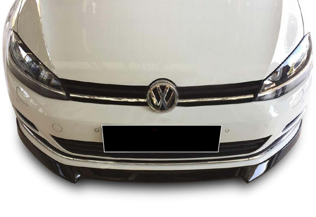 Front Lip DPT V-4 (for OEM bumper, 2012-2017, Gloss Black) for Volkswagen Golf 7/E-Golf 2012-2020 - image 2
