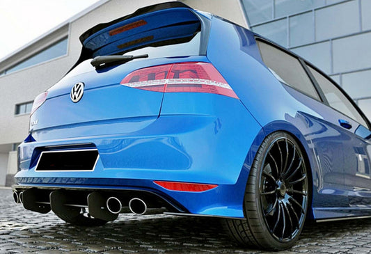 Rear diffuser DPT V-4 (for R / R-Line, 2012-2019, matte black) for Volkswagen Golf 7/E-Golf - image 2