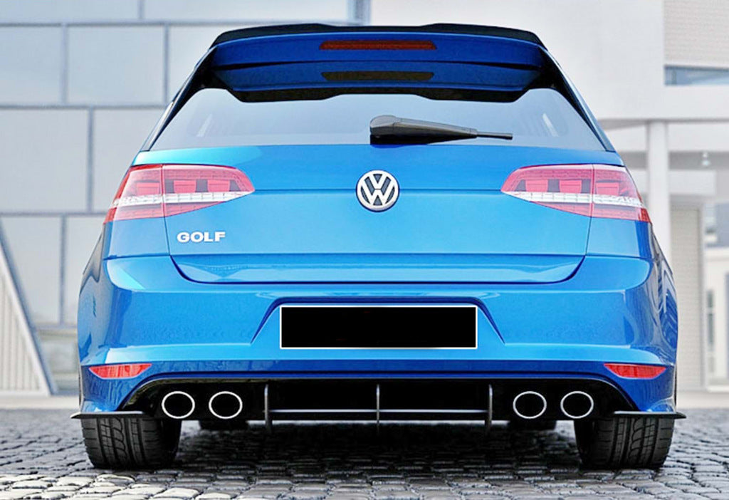 Rear diffuser DPT V-4 (for R / R-Line, 2012-2019, matte black) for Volkswagen Golf 7/E-Golf - image 3