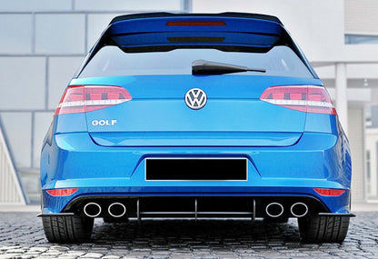 Rear diffuser DPT V-4 (for R / R-Line, 2012-2019, matte black) for Volkswagen Golf 7/E-Golf - image 3
