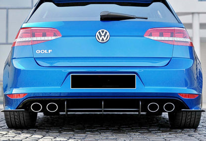 Rear diffuser DPT V-4 (for R / R-Line, 2012-2019, matte black) for Volkswagen Golf 7/E-Golf - image 4