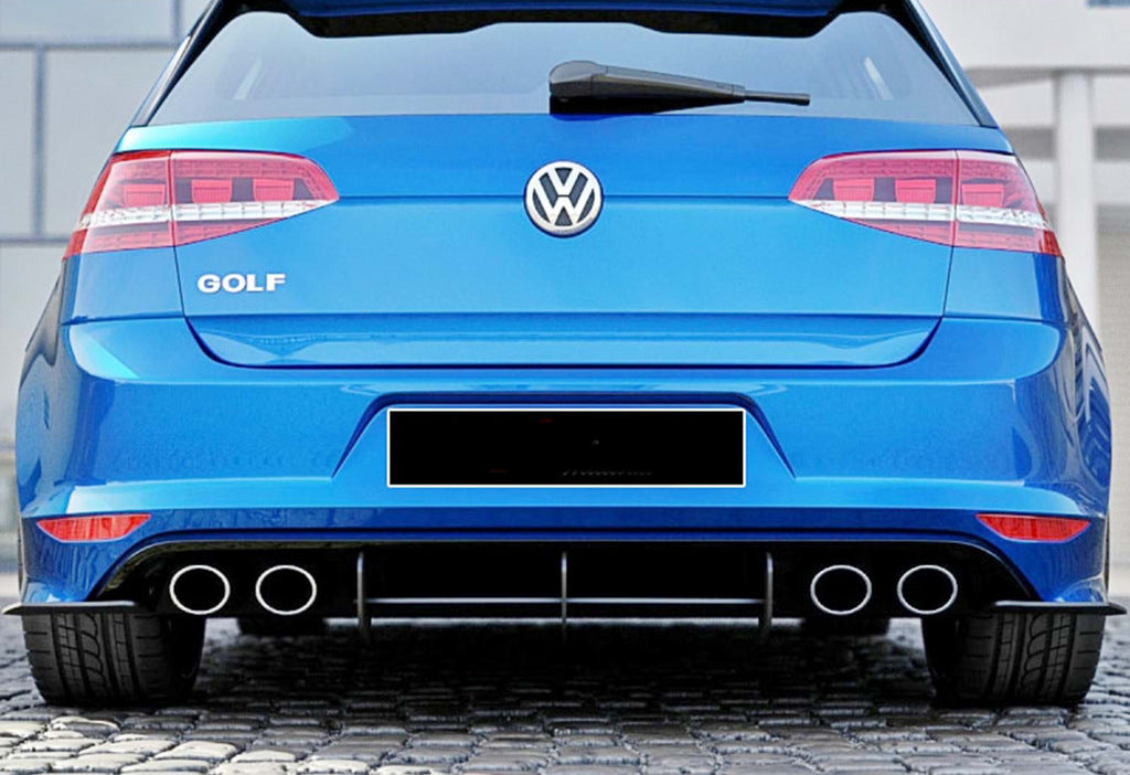 Rear Diffuser DPT V-4 (for R / R-Line, 2012-2019, Matte Black) for Volkswagen Golf 7/E-Golf 2012-2020 - image 4
