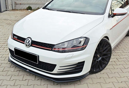 Front Lip Spoiler DPT V-2 (for GTI, 2012-2017, Gloss Black) for Volkswagen Golf 7/E-Golf 2012-2020 - image 5