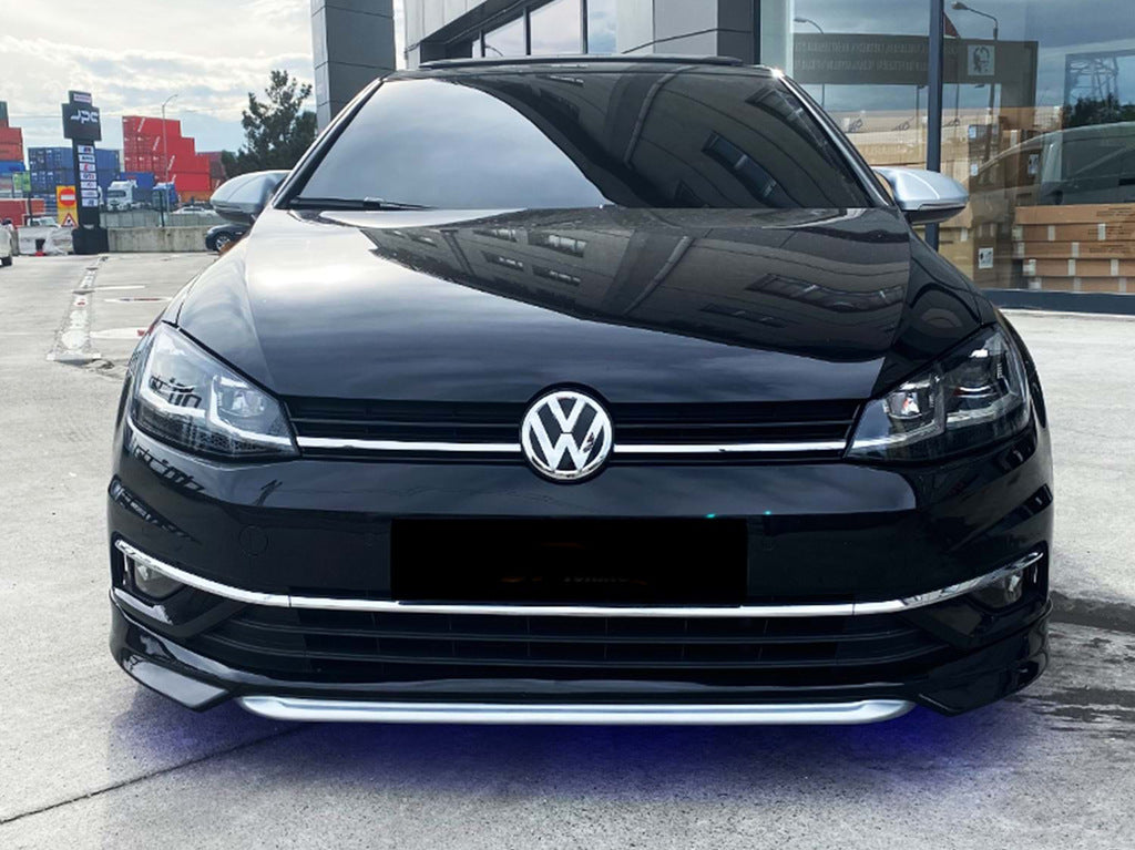 Front Lip DPT V-1 (for factory bumper, 2017-2019, For painting) for Volkswagen Golf 7/E-Golf - image 2