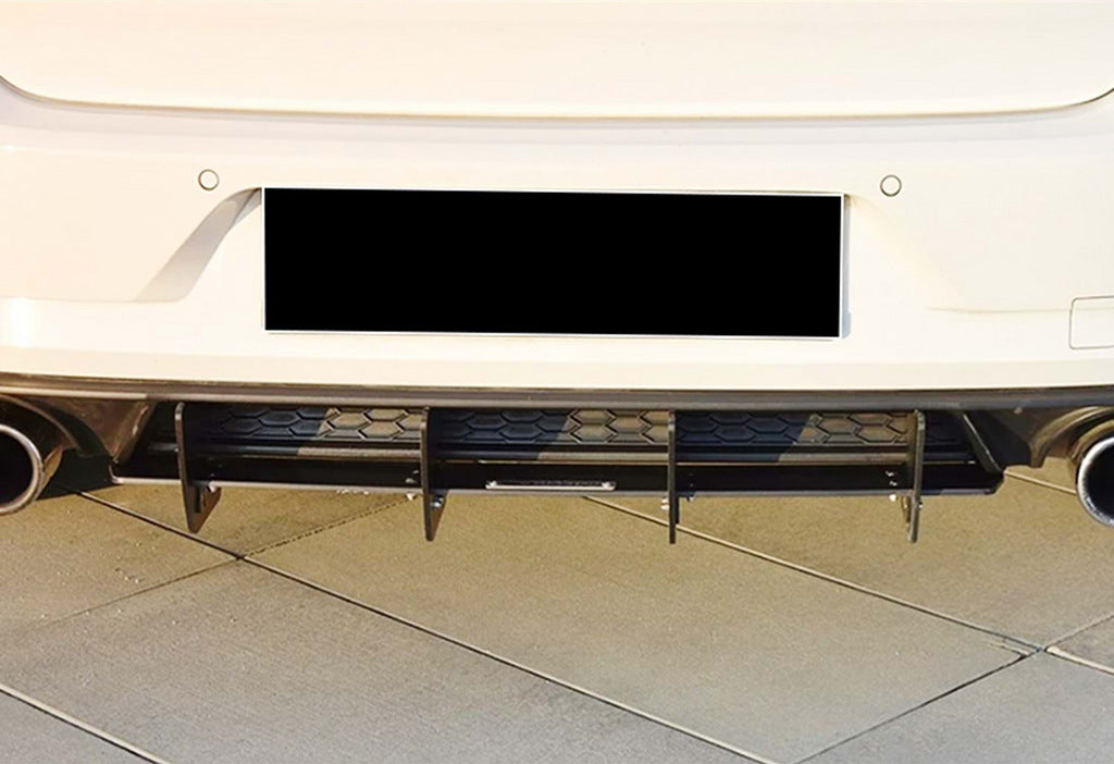 Rear diffuser DPT V-2 (for GTI, 2017-2019, matte black) for Volkswagen Golf 7/E-Golf - image 3