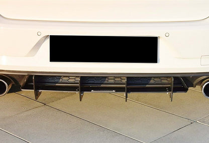 Rear Diffuser DPT V-2 (for GTI, 2017-2019, Matte Black) for Volkswagen Golf 7/E-Golf 2012-2020 - image 3