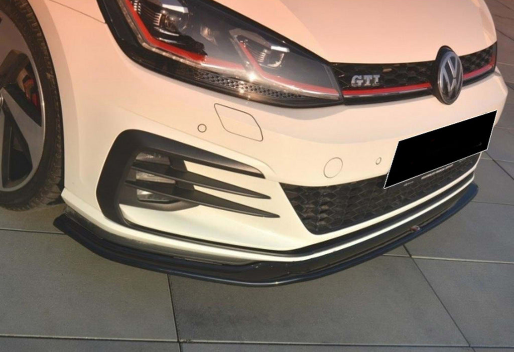 Front Lip DPT V-2 (for GTI, 2017-2019, Gloss Black) for Volkswagen Golf 7/E-Golf 2012-2020 - image 3