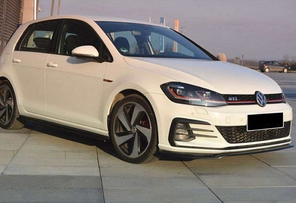 Front Lip DPT V-2 (for GTI, 2017-2019, Gloss Black) for Volkswagen Golf 7/E-Golf 2012-2020 - image 2