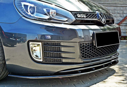 Front Lip DPT V-2 (for GTI, Gloss Black) for Volkswagen Golf 6 2008-2014 - image 4