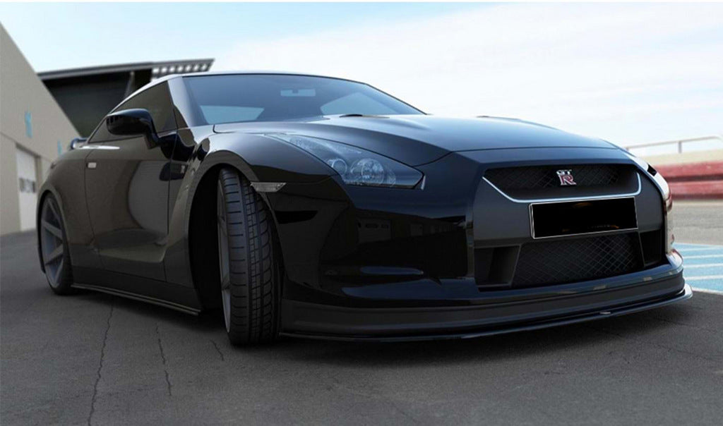 Front Lip Spoiler DPT (Gloss Black) for Nissan GT-R 2008-2025 - image 2