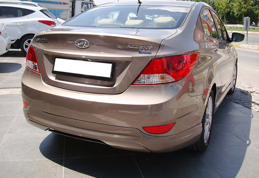 Rear Diffuser DPT (Gloss Black) for Hyundai Accent 2011-2017 - image 3