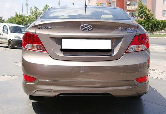 Rear Diffuser DPT (Gloss Black) for Hyundai Accent 2011-2017 - image 1