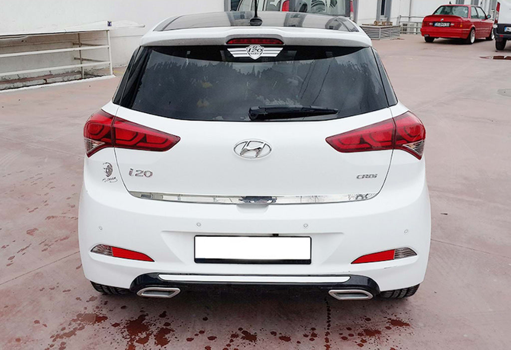 Rear Diffuser DPT (2014-2018, Gloss Black) for Hyundai I-20 2014-2020 - image 1